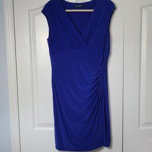 Women's Ralph Lauren Sleeveless V-Neck Dress Sz 16